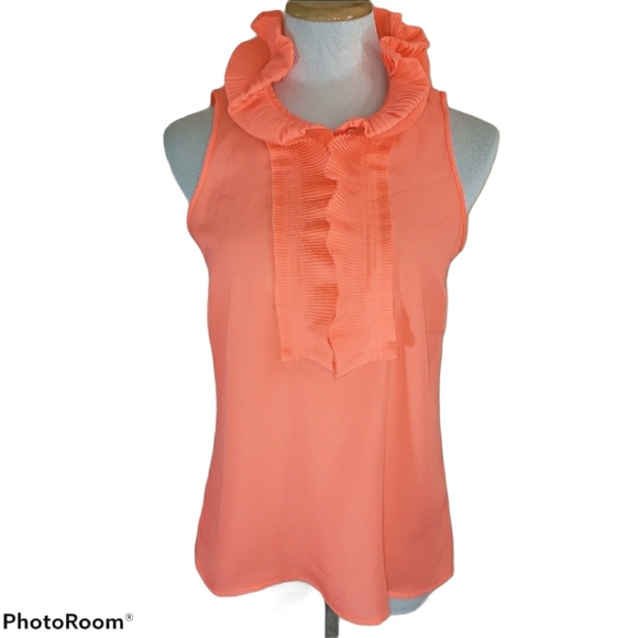 J. Crew Tops - J. Crew Micro-Pleated Collar Sleeveless Top Small